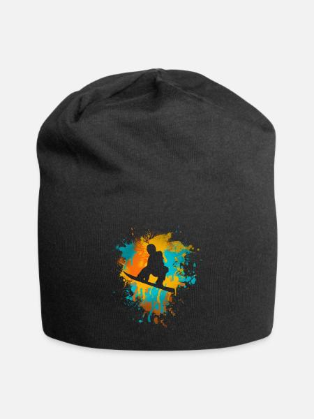Snowboard - Bonnet en jersey - noir