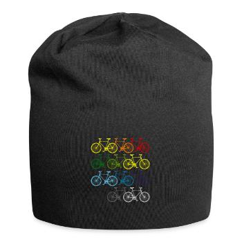 Vélo vélo vélo design cadeau pour les cyclistes - Bonnet en jersey - noir - Devant