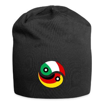 Idée cadeau Italie Allemagne - Bonnet en jersey - noir - Devant