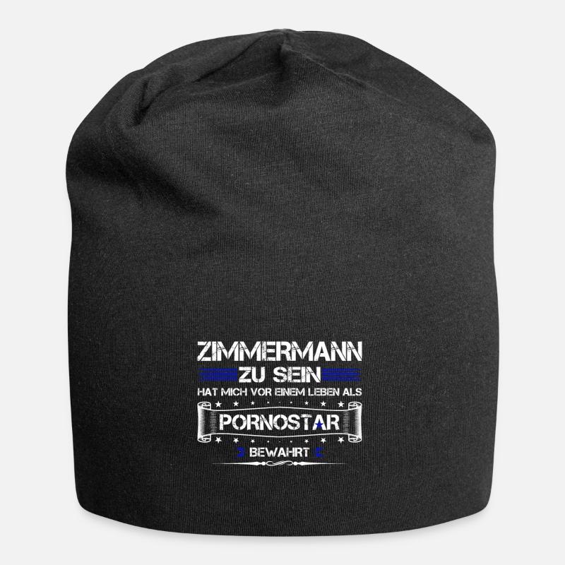 ZIMMERMANN LUSTIGER SPRUCH GESCHENK - Jersey-Beanie - Schwarz