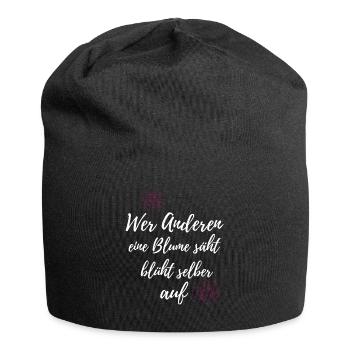 Florist Floristin Blumen - Jersey-Beanie - Schwarz - Vorne
