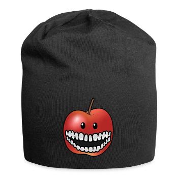 Apple Fruit Vitamins Healthy Fruits Vitamins - Jersey Beanie - black - Front