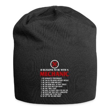 10 Reasons To Be With Mechanic Funny Mechanic Gift - Bonnet en jersey - noir - Devant