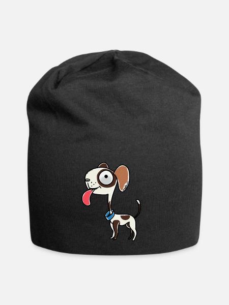 Hunde Hund Haustiere Weihnachtsgeschenk - Jersey-Beanie - Schwarz