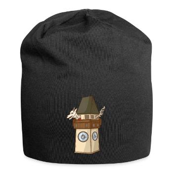 Panthère de Styrie à la tour de l’horloge de Graz – Styrie - Bonnet en jersey - noir - Devant