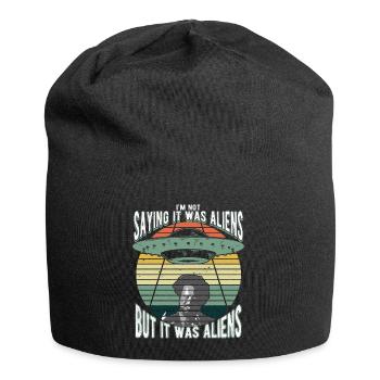 Humorous alien mystery for science fiction - Jersey Beanie - black - Front