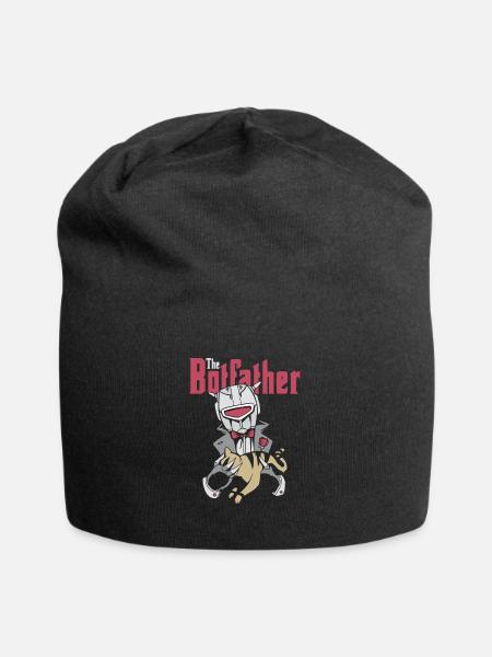 Botfather Robot Robot Gifts - Jersey Beanie - black