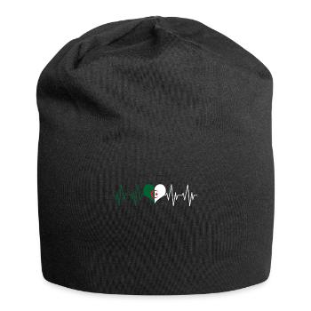 Algérie Maillot Football Equipe Fan Cadeau - Jersey-Beanie - Schwarz - Vorne