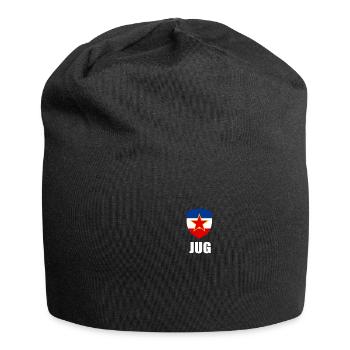 Drapeau Yougoslavie SFRJ Tito Yugo Serbie Croatie - Bonnet en jersey - noir - Devant