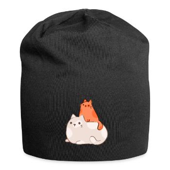 cat - Jersey Beanie - black - Front