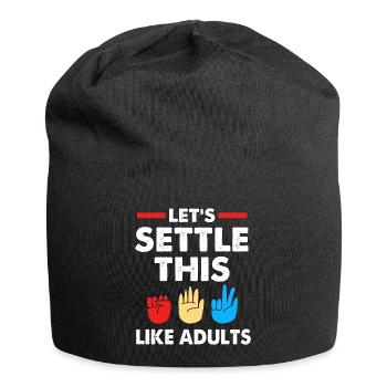 Stone scissors paper - Jersey Beanie - black - Front