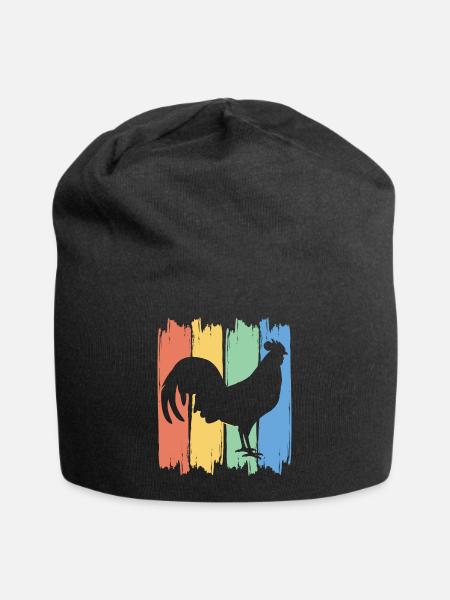 Chicken Farmer Chicken Chicken - Jersey Beanie - black