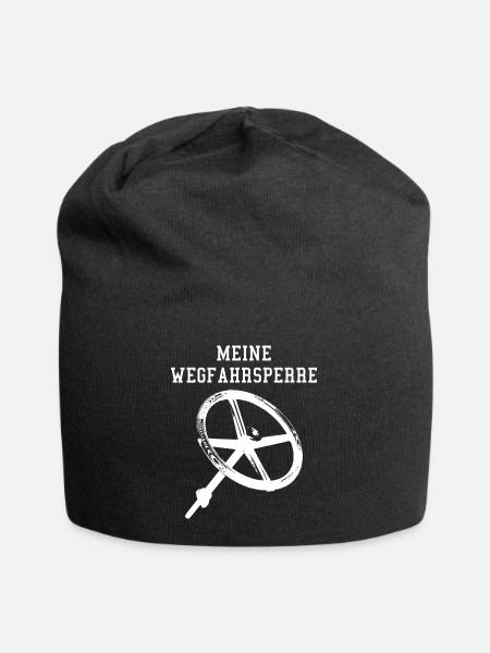 Glühkopf Meine Wegfahrsperre - Jersey-Beanie - Schwarz