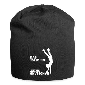 Gymnastik Sportlehrer Turner Bodenturnen Handstand - Jersey-Beanie - Schwarz - Vorne