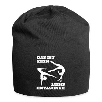 Gymnastik Bodenturnen Handstand Sportlehrer Turner - Jersey-Beanie - Schwarz - Vorne