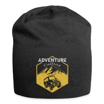 Offroad Aventure Calling, 4x4, SUV - Jersey Beanie - black - Front