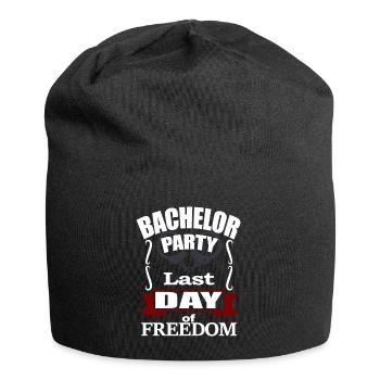 BACHELOR PARTY - LAST DAY OF FREEDOM - Handcuffs - Jersey Beanie - black - Front