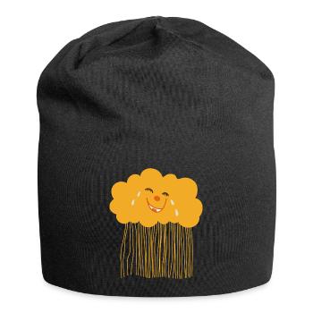 Nuage amusant - Bonnet en jersey - noir - Devant