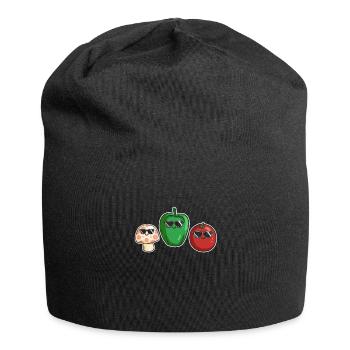 Veggies Sunglasses Gardening Vegetables - Bonnet en jersey - noir - Devant