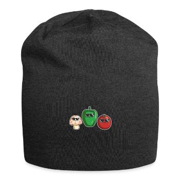 Veggies Sunglasses Gardening Vegetables - Jersey-Beanie - Anthrazit - Vorne