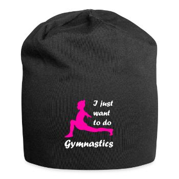 Gymnaste handstand gymnastique - Bonnet en jersey - noir - Devant