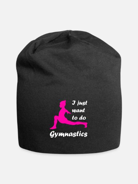 Gymnast handstand gymnastics gymnastics - Jersey Beanie - black