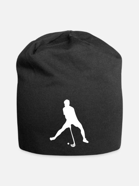 Floorball - Jersey-Beanie - Schwarz
