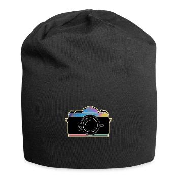 Photography photographer camera vintage retro creative - Jersey Beanie - black - Front