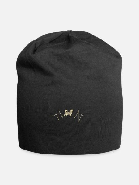 Husky sibirischer Hund Hunde Huskies Hundehalter - Jersey-Beanie - Schwarz