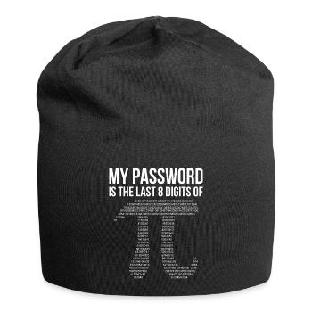 Mon mot de passe - Bonnet en jersey - noir - Devant