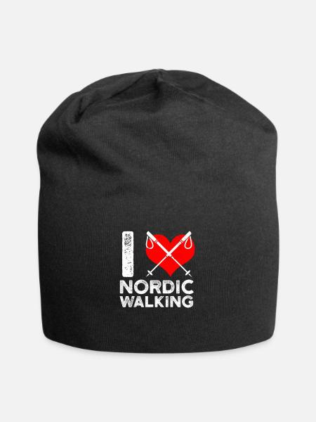 Nordic Walking Stöcke Trekking - Bonnet en jersey - noir