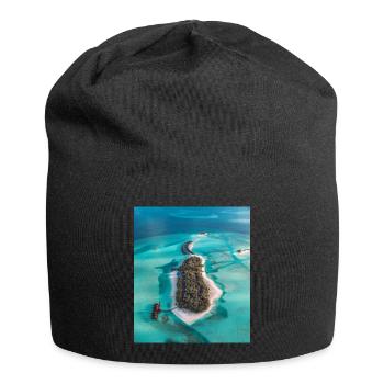 Île des Maldives - Bonnet en jersey - noir - Devant