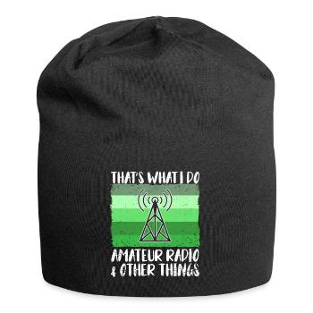 Amateur Radio Radio Radio Radio Radio Amateur Gift - Jersey Beanie - black - Front