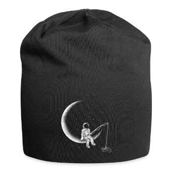 Astronaut Angler Space Moon Space Travel - Jersey Beanie - black - Front