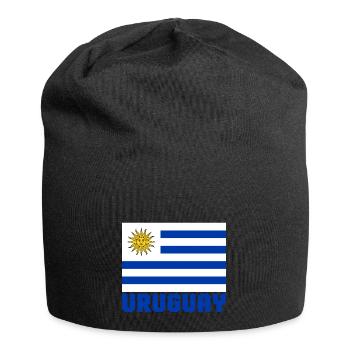 Uruguay - Jersey-Beanie - Schwarz - Vorne
