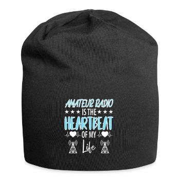 Amateur Radio Radio Radio Radio Radio Amateur Vintage - Bonnet en jersey - noir - Devant