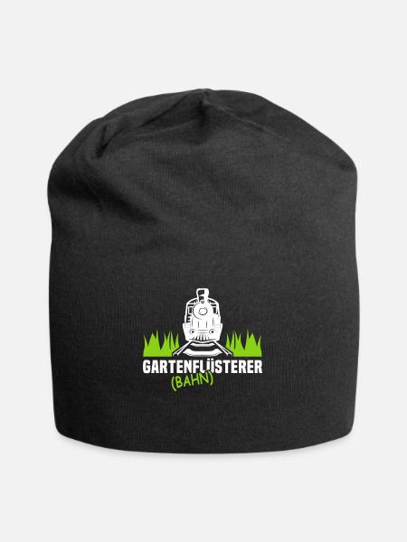 Gartenbahn Flüsterer Eisenbahn Garten Gartenbahner - Jersey-Beanie - Schwarz