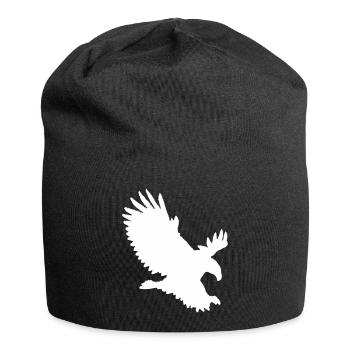 Eagle approaching - Jersey Beanie - black - Front