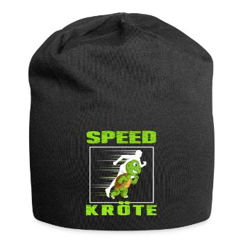 runner schildkröte speed kröte läuft leichtathlet - Jersey-Beanie - Schwarz - Vorne
