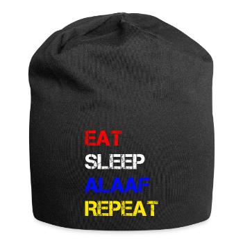 EAT SLEEP ALAAF REPEAT | Carnival - Jersey Beanie - black - Front