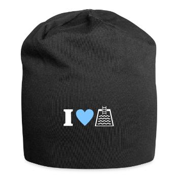 I Love Pools Poolbauer Poolbecken - Jersey-Beanie - Schwarz - Vorne