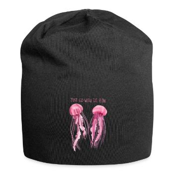 Qualle - Jersey-Beanie - Schwarz - Vorne