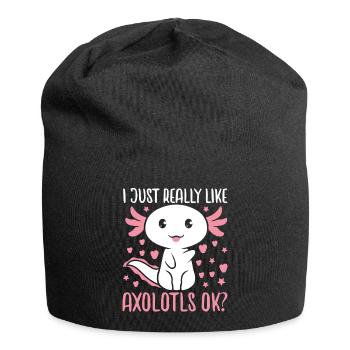 Axolotl - Bonnet en jersey - noir - Devant