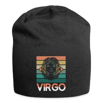 Signe du zodiaque Vierge Astorolgie Horoscope Signe - Bonnet en jersey - noir - Devant