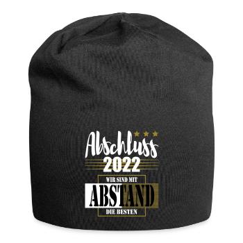 Abschluss 2022 Wir sind mit Abstand die Besten - Jersey-Beanie - Schwarz - Vorne