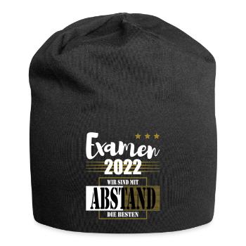 Examen 2022 Wir sind mit Abstand die Besten - Jersey-Beanie - Schwarz - Vorne