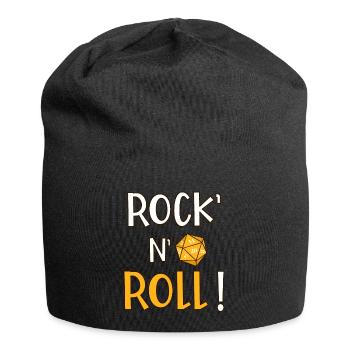 Rock'n'Roll! Humor Rollenspiel Musik d20 - Jersey-Beanie - Schwarz - Vorne