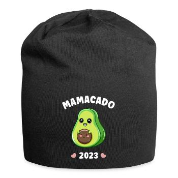 Mamacado 2023 Avocado Pregnancy Pregnant - Jersey Beanie - black - Front