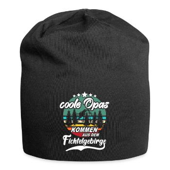 Fichtelgebirge Opa Fichtelgebirgler Opas - Jersey-Beanie - Schwarz - Vorne