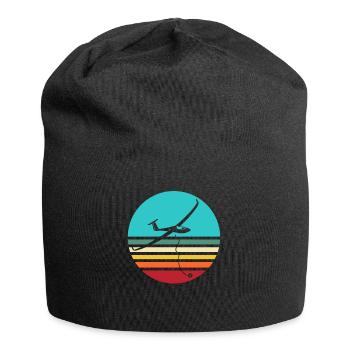 Segelflieger Segelflug Segelfliegen - Jersey-Beanie - Schwarz - Vorne